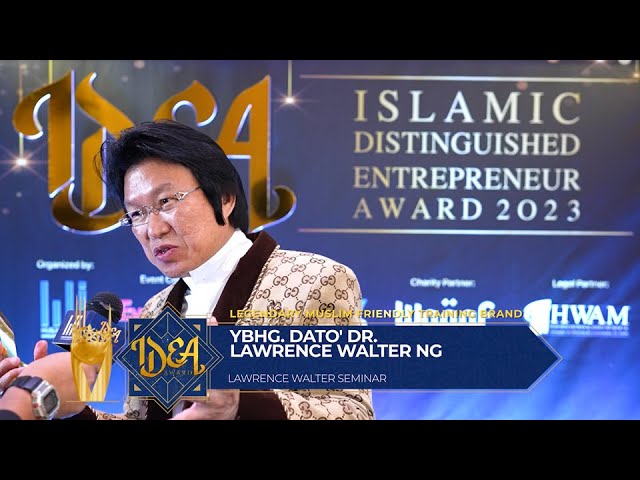 IDEA AWARD 2023 WINNER |  EXCLUSIVE INTERVIEW WITH LAWRENCE WALTER SEMINAR